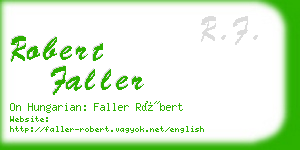 robert faller business card